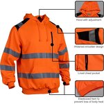 Safety Hoodie Manufacturer - Custom Logo Class 3 Work