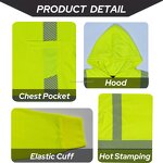 Reflective Shirt Factory - Class 3 UPF 50+ Hood Work Wear