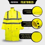 Rain Gear Manufacturer - Class 3 Safety Long Waterproof