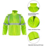 Hi Vis Jacket Factory - Reflective Waterproof Oxford Raincoat