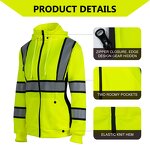 Hi Vis Sweatshirt Factory - OSHA Women's Class 3 Fleece