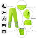 Work Suits Manufacturer - 300D Oxford Rain Safety Jacket