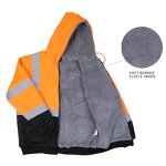 Hi Vis Jacket Factory - Class 3 Orange Fleece Work Jacket