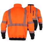 Safety Hoodie Factory - ANSI Class 3 Reflective Zip-Up