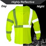Reflective Shirt Factory - Class 3 UPF 50+ Hood Work Wear