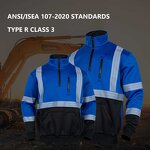 Safety Hoodie Manufacturer - ANSI Class 1 Reflective Zipper