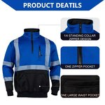 Safety Hoodie Manufacturer - ANSI Class 1 Reflective Zipper