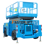 Diesel Scissor Lift Factory - EPA 18m 1000kg Rough Terrain Model