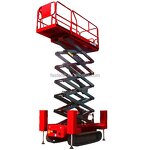 Mobile Scissor Work Platform Factory - CE 8-14m Steel Wire Rope