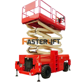 Diesel Scissor Lift Table Factory - EPA 18m 1000kg Rough Terrain