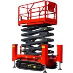 Mobile Scissor Work Platform Factory - CE 8-14m Steel Wire Rope