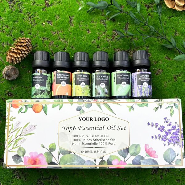 Essential Oil Gift Set Manufacturer - OEM Organic 6pc Set with Box