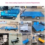 Electric Platform Trolley Factory - OEM Warehouse Flat Carriage
