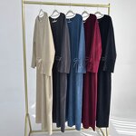 Winter Abaya Factory - OEM Islamic Velvet Thick 5 Colors