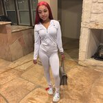 Tracksuit Set Manufacturer - OEM Women V-Neck Hoodie Sweatpants