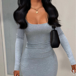 Solid Color Dress Factory - OEM 2023 Fashion Striped