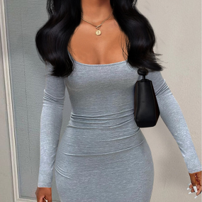 Solid Color Dress Factory - OEM 2023 Fashion Striped