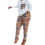 Printed Pants Suit Manufacturer - OEM Women Casual Plus Size