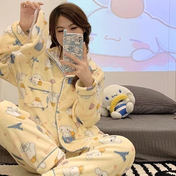 Coral Fleece Pajamas Set Factory - OEM Autumn Winter Thickened