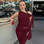 Women's Two-Piece Set Factory - OEM Asymmetric Top Lace Shorts