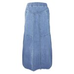 Denim Bustier Skirt Factory - OEM Elastic High Waist Winter