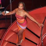 Halter Top Skirt Suit Manufacturer - OEM Gradient Printing Sleeveless