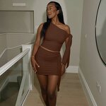 Women's Two-Piece Set Factory - OEM Crop Tops Mini Skirts