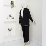 Muslim Sweater Pants Suit Manufacturer - OEM Knitted Wide Leg