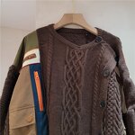 Knitted Sweater Manufacturer - OEM Korean High Grade Brown