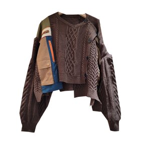 Knitted Sweater Manufacturer - OEM Korean High Grade Brown