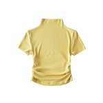 Pleated T-shirt Factory - OEM Figure Looking Stretch Half Collar