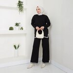 Muslim Sweater Pants Suit Manufacturer - OEM Knitted Wide Leg