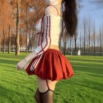 Off-Shoulder Top Manufacturer - OEM Contrasting Strap Autumn Slim