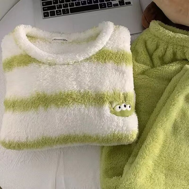 Couple Pajamas Set Manufacturer - OEM Three Eye Cartoon Long Sleeve