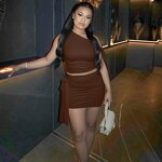 Women's Two-Piece Set Factory - OEM Crop Tops Mini Skirts