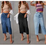 Cowboy Skirt Manufacturer - OEM 2025 New Split Mid Length