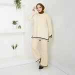 Muslim Sweater Pants Suit Manufacturer - OEM Knitted Wide Leg