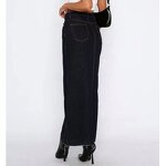 Long Denim Skirt Manufacturer - OEM Chic Solid Color Half Skirt