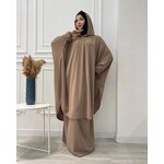 Prayer Skirt Set Factory - OEM Modest Muslim Nida with Hood
