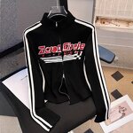 Long Sleeve Top Factory - OEM Retro Slim Fit Biker Print