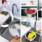 Sink Strainer Rack Factory - OEM Metal Kitchen Sink Swan Draining Basket