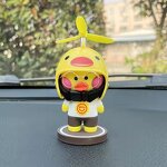 PVC Car Duck Manufacturer - OEM Stand-Up Small Yellow Duck Decoration