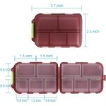 Pill Box Factory - OEM Multifunction 10 Grids Medicine Organizer Case