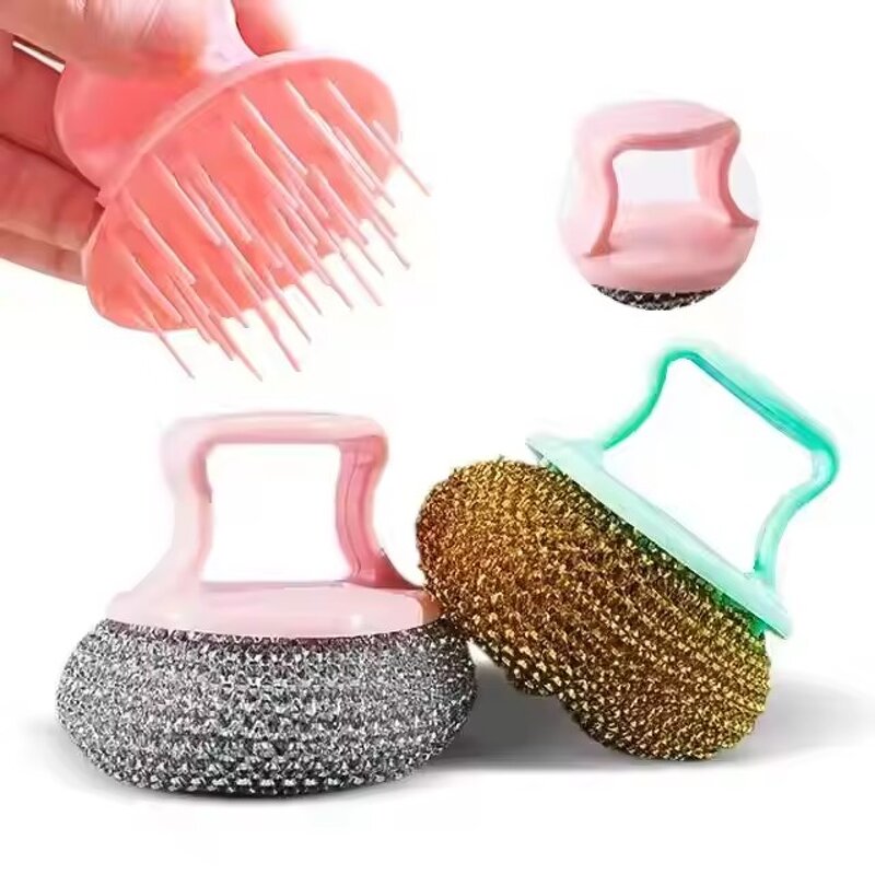 Dish Scrubber Manufacturer - OEM Multifunctional Plastic Wire Ball Brush