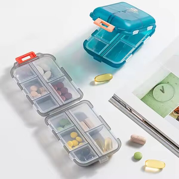 Pill Box Factory - OEM Multifunction 10 Grids Medicine Organizer Case