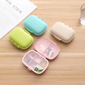 Travel Pill Box Supplier - OEM Custom Logo Daily Foldable Pill Storage