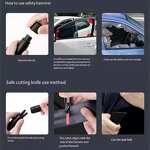 Emergency Escape Hammer Supplier - OEM Auto Silver Window Breaker Tool