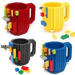 DIY Building Blocks Cup Supplier - OEM Wholesale 350 ml Plastic Juice Mug