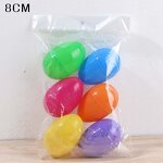 Easter Eggs Manufacturer - OEM Hot Sale 6pcs 8cm Handcrafted Plastic Eggs