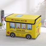 Car-Theme Storage Box Factory - OEM Cartoon Foldable Non-Woven Toy Organizer